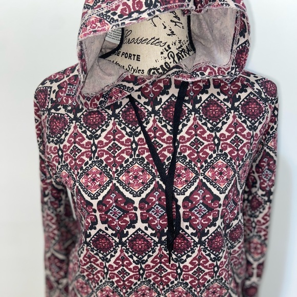 Aèropostale Long Sleeve Boho Pullover Drawstring Hoodie - Picture 6 of 13